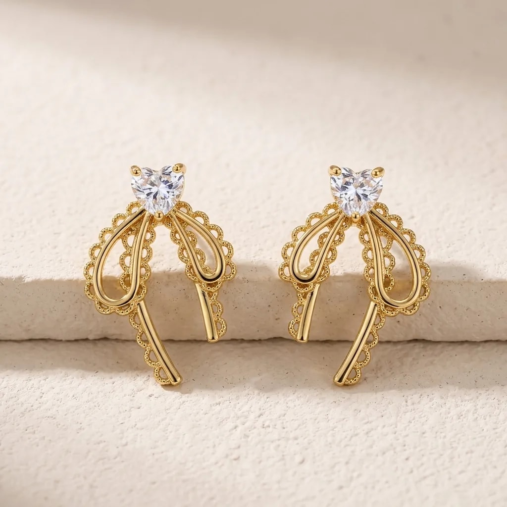Amour Bow Earrings