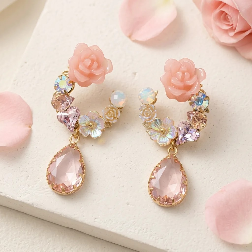 Petal Symphony Drop Earrings
