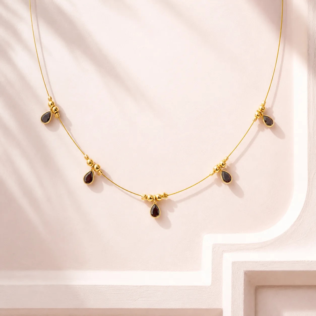 Dewdrop Charm Invisible Necklace