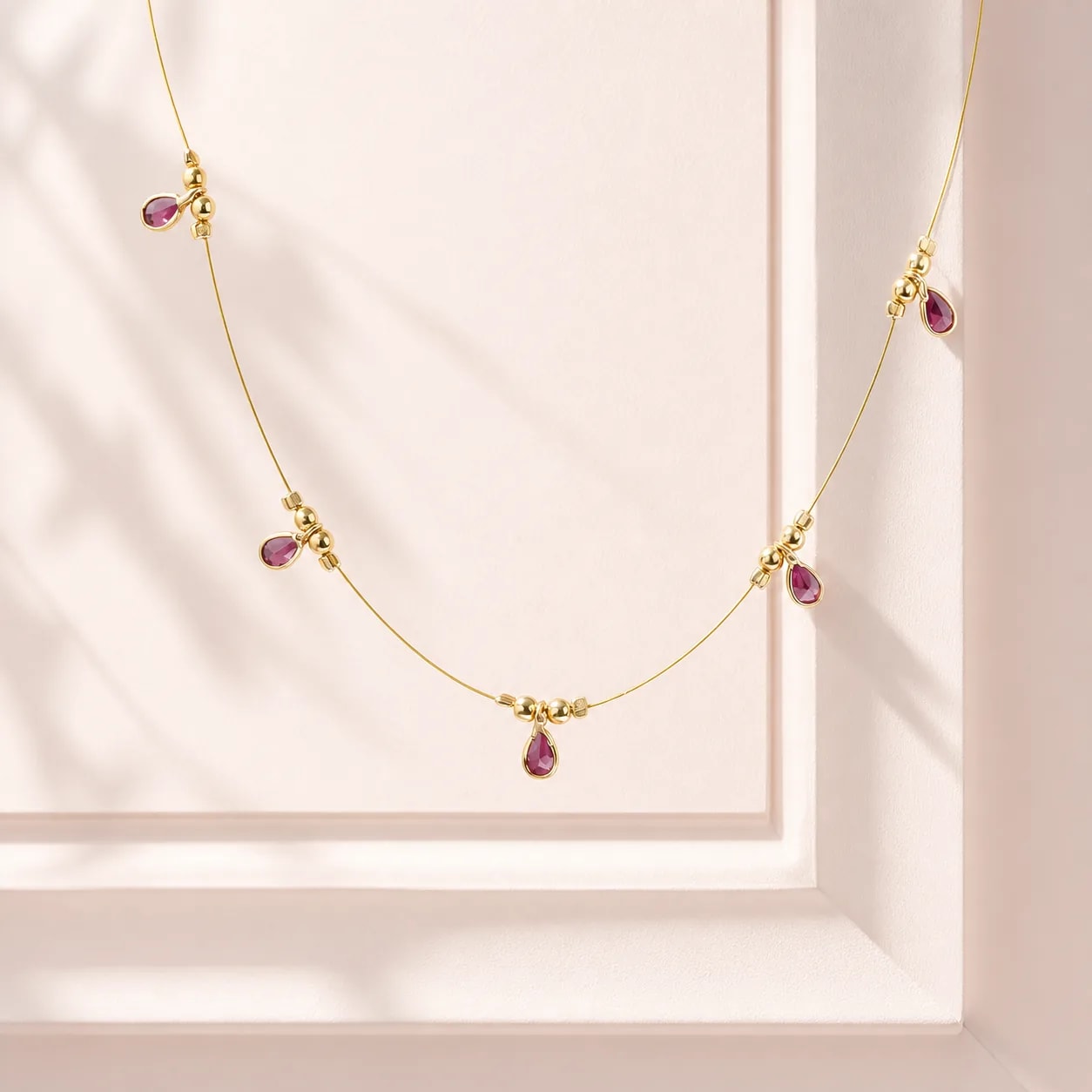 Dewdrop Charm Invisible Necklace