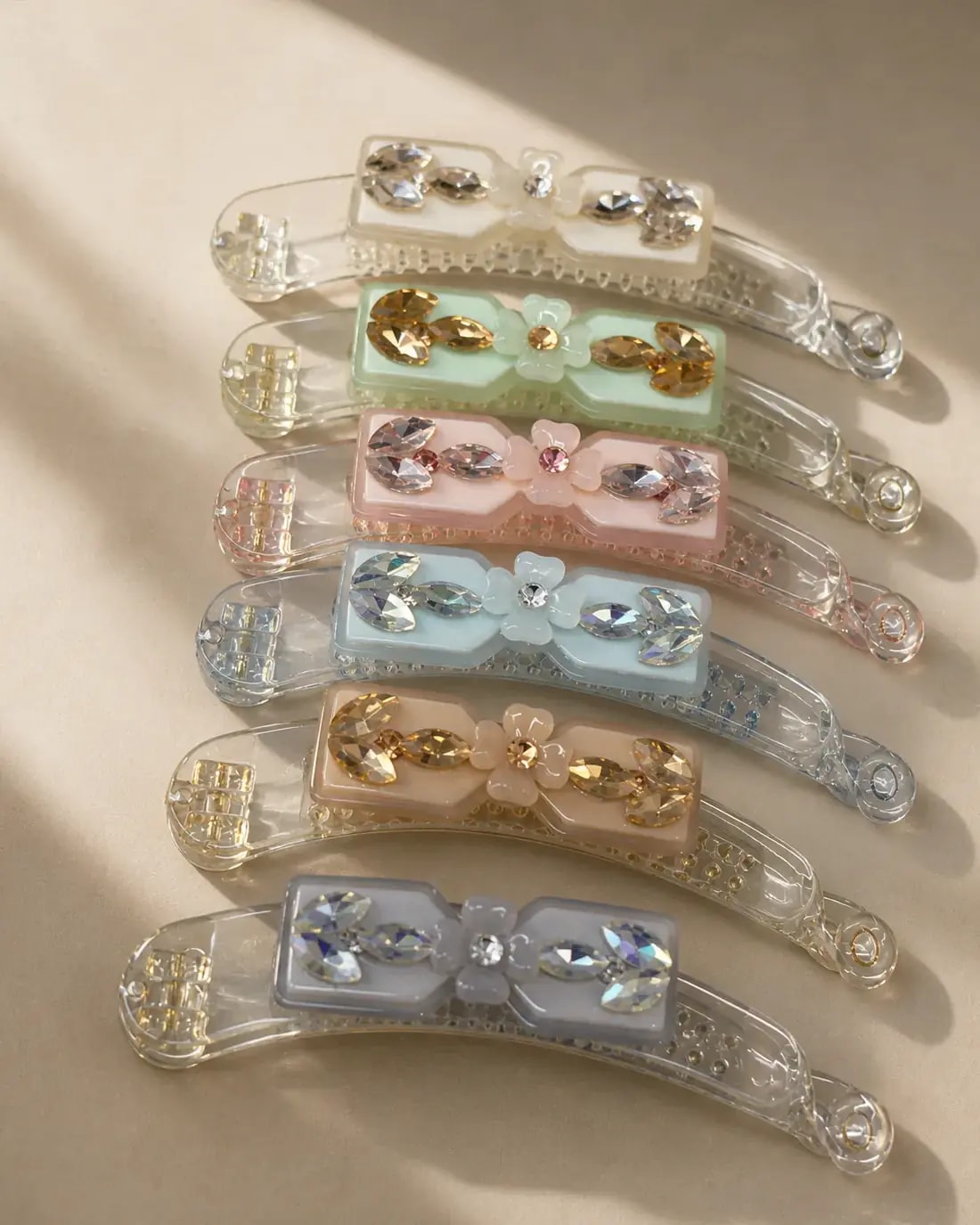 Crystal Elegance Banana Hair Clip