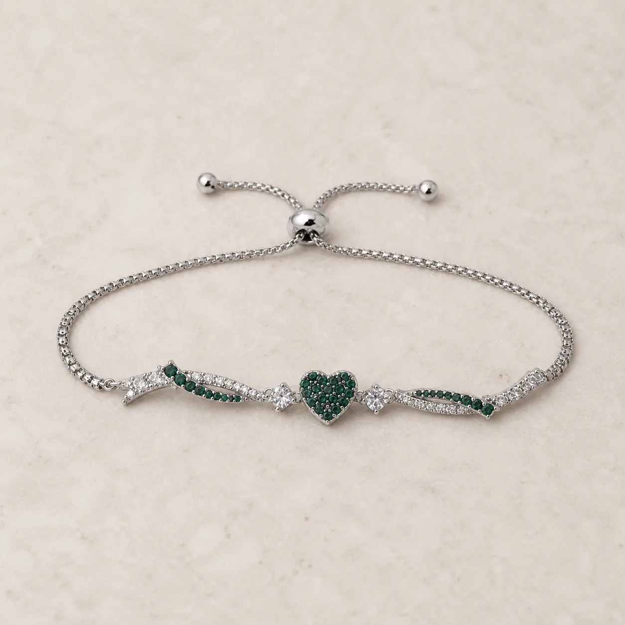 Cupid Heart Crystal Bracelet