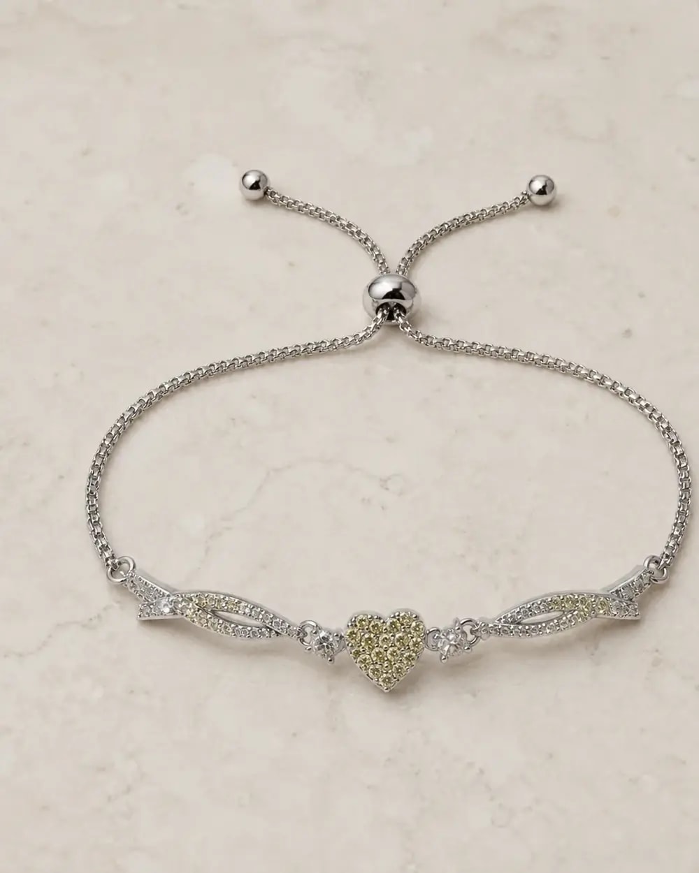 Cupid Heart Crystal Bracelet