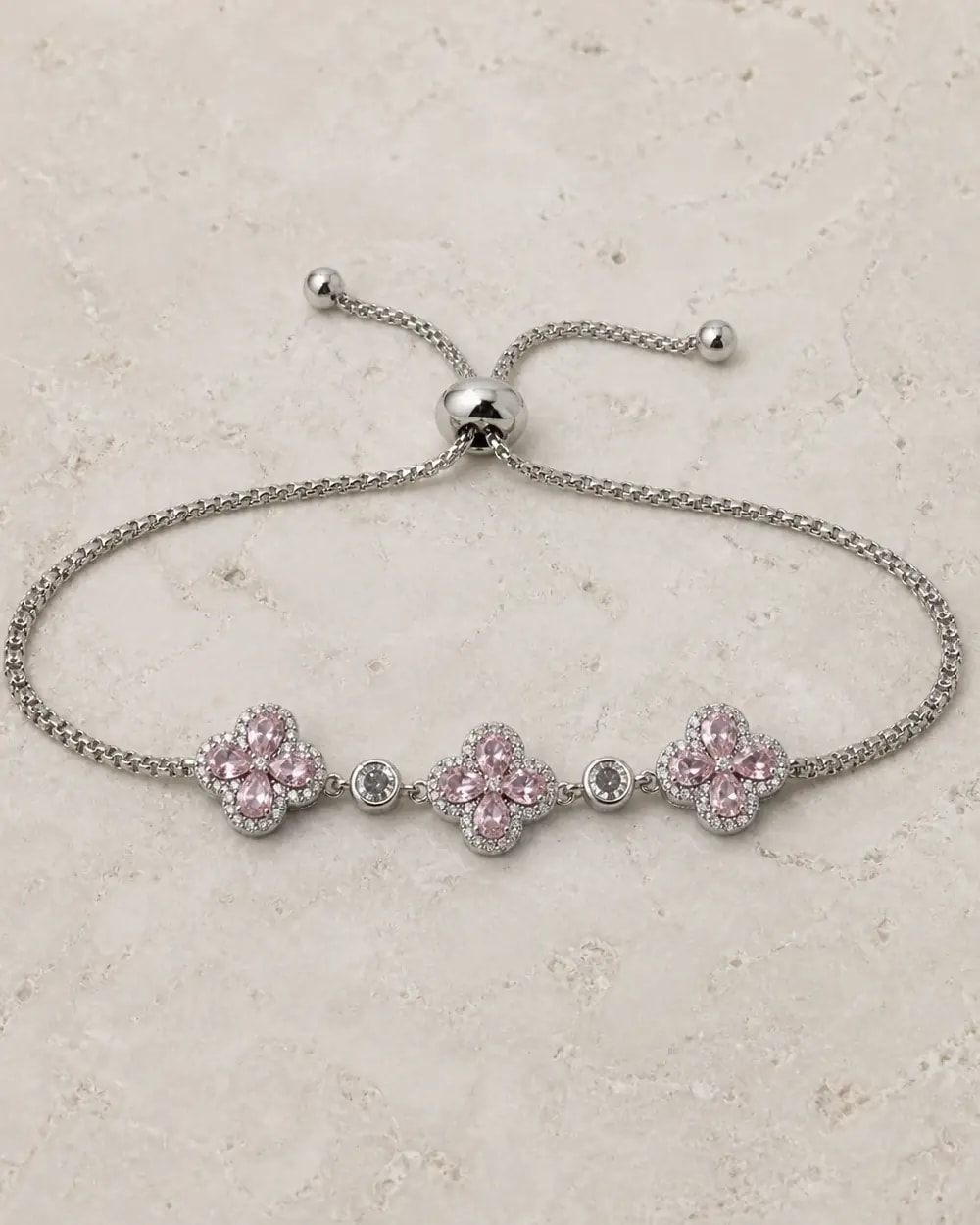 Lucky Clover Crystal Bracelet