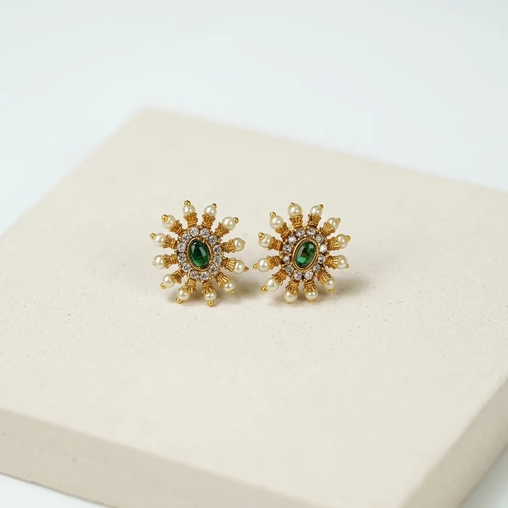 Divine Surya Pearl Studs