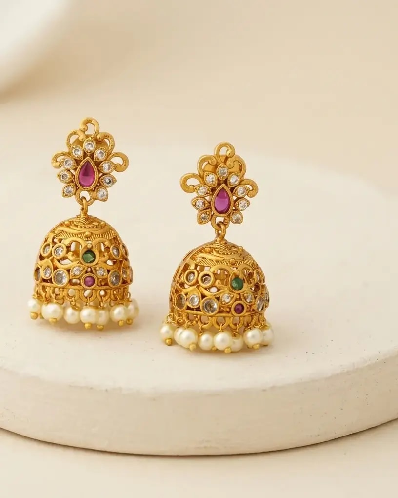 Heritage Pearl Jhumkas