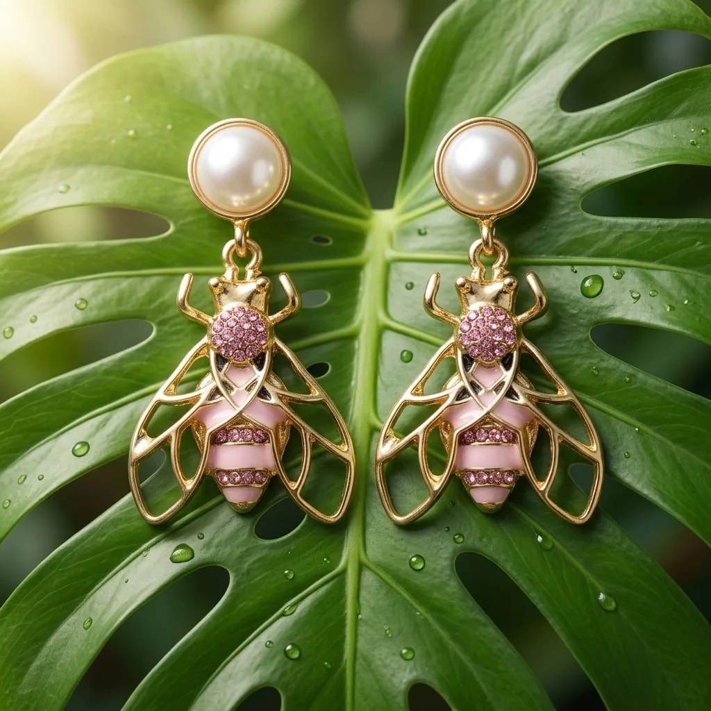 Queen Bee Drop Earring