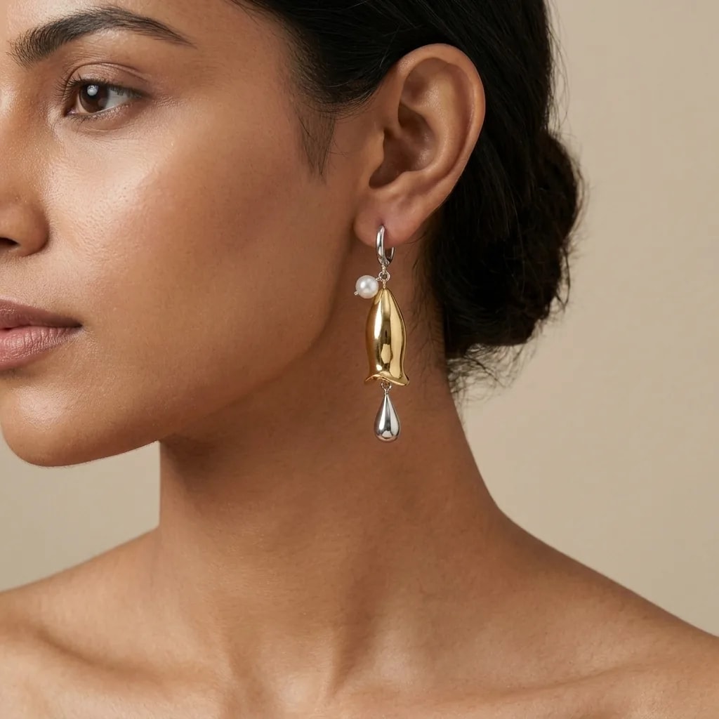 Aurora Fish Bell Drop Earrings