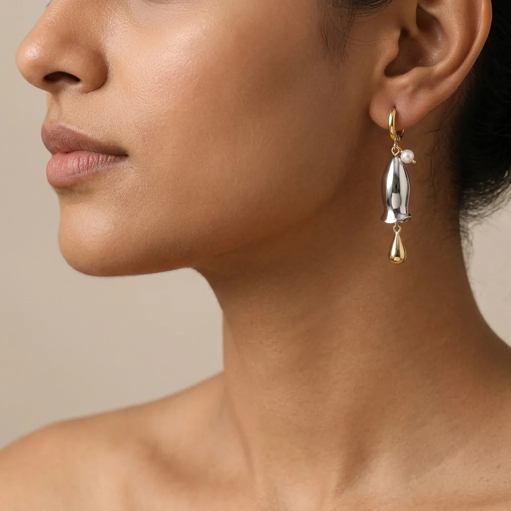Aurora Fish Bell Drop Earrings