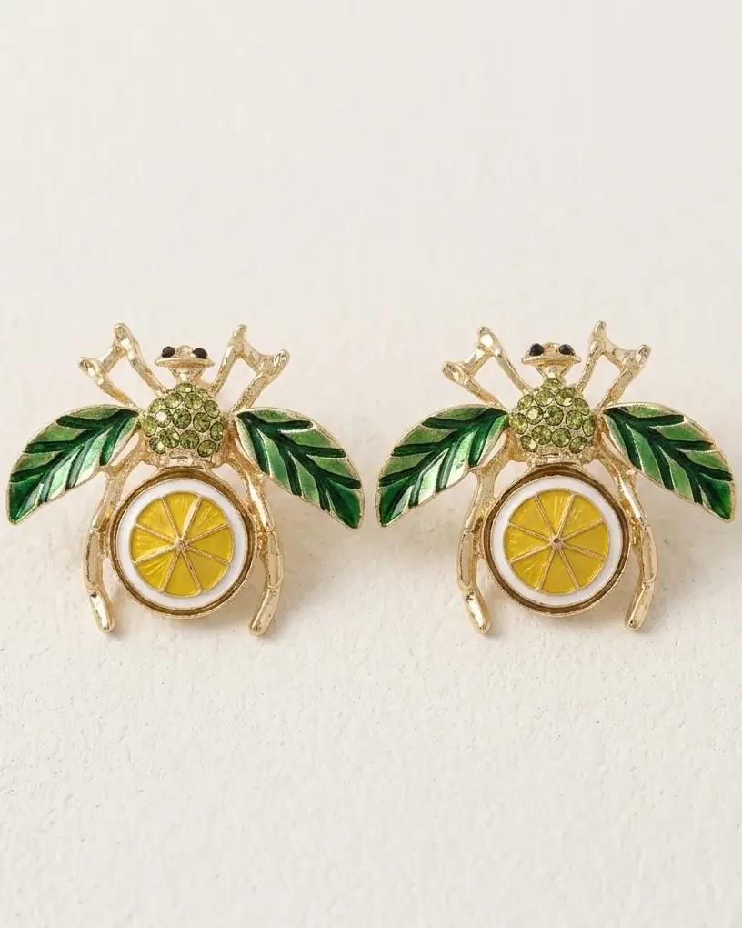 Limewing Bug Earrings