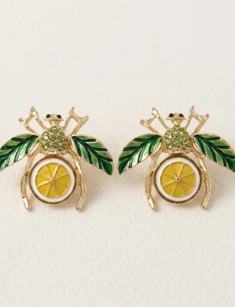Limewing Bug Earrings