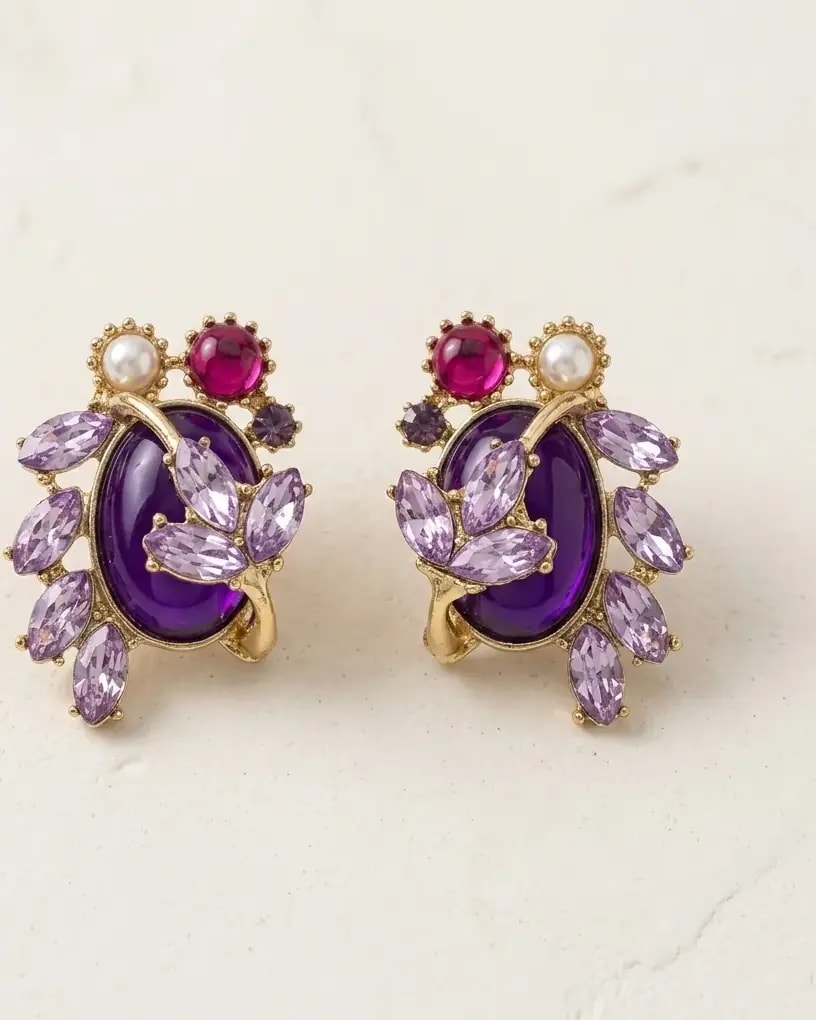 Velvet Orchid Royale Earrings