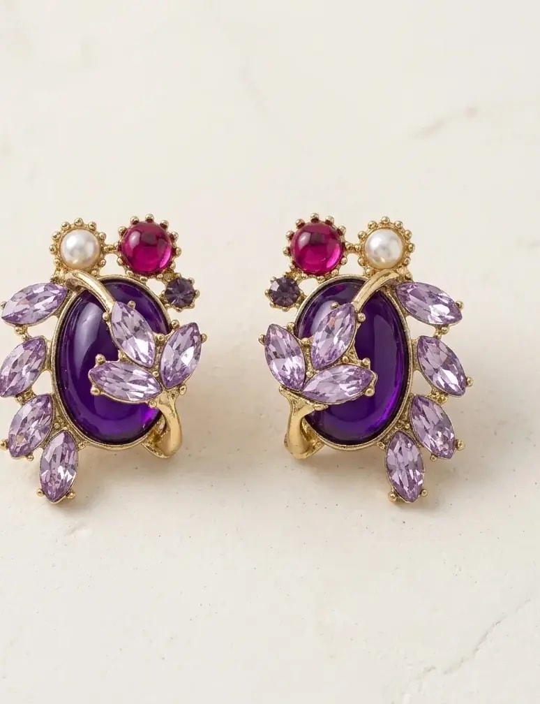 Velvet Orchid Royale Earrings