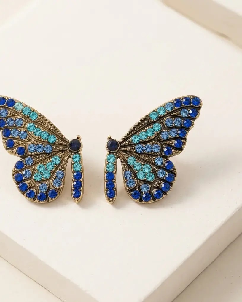 Sapphire Flutter Earrings