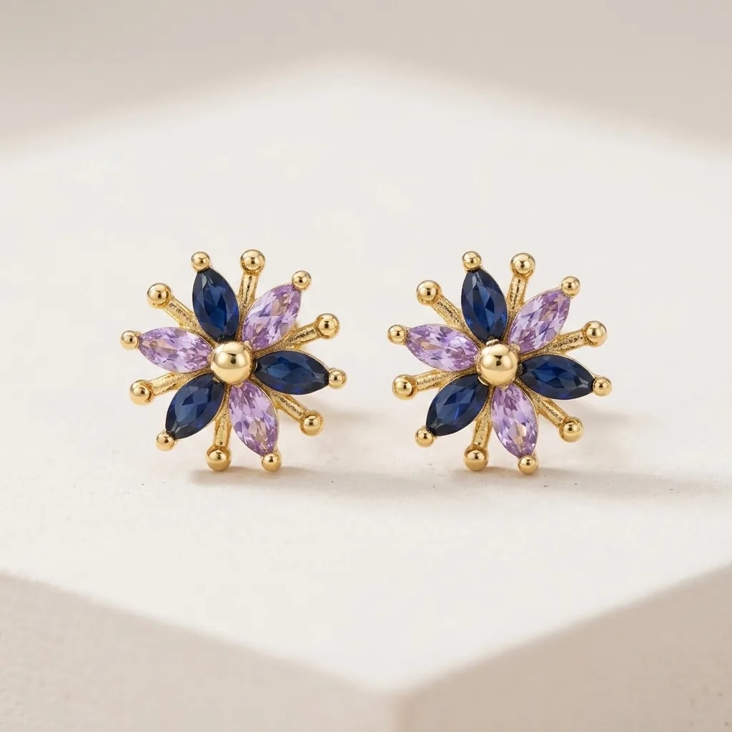 Neel Kusuma Gold-Toned Screw Back Studs