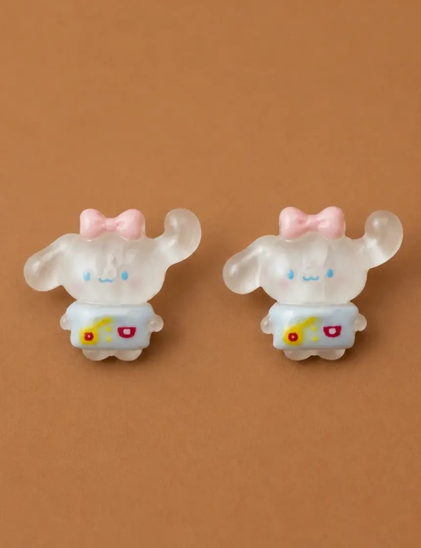Kawaii Snowdrop Bunny Studs