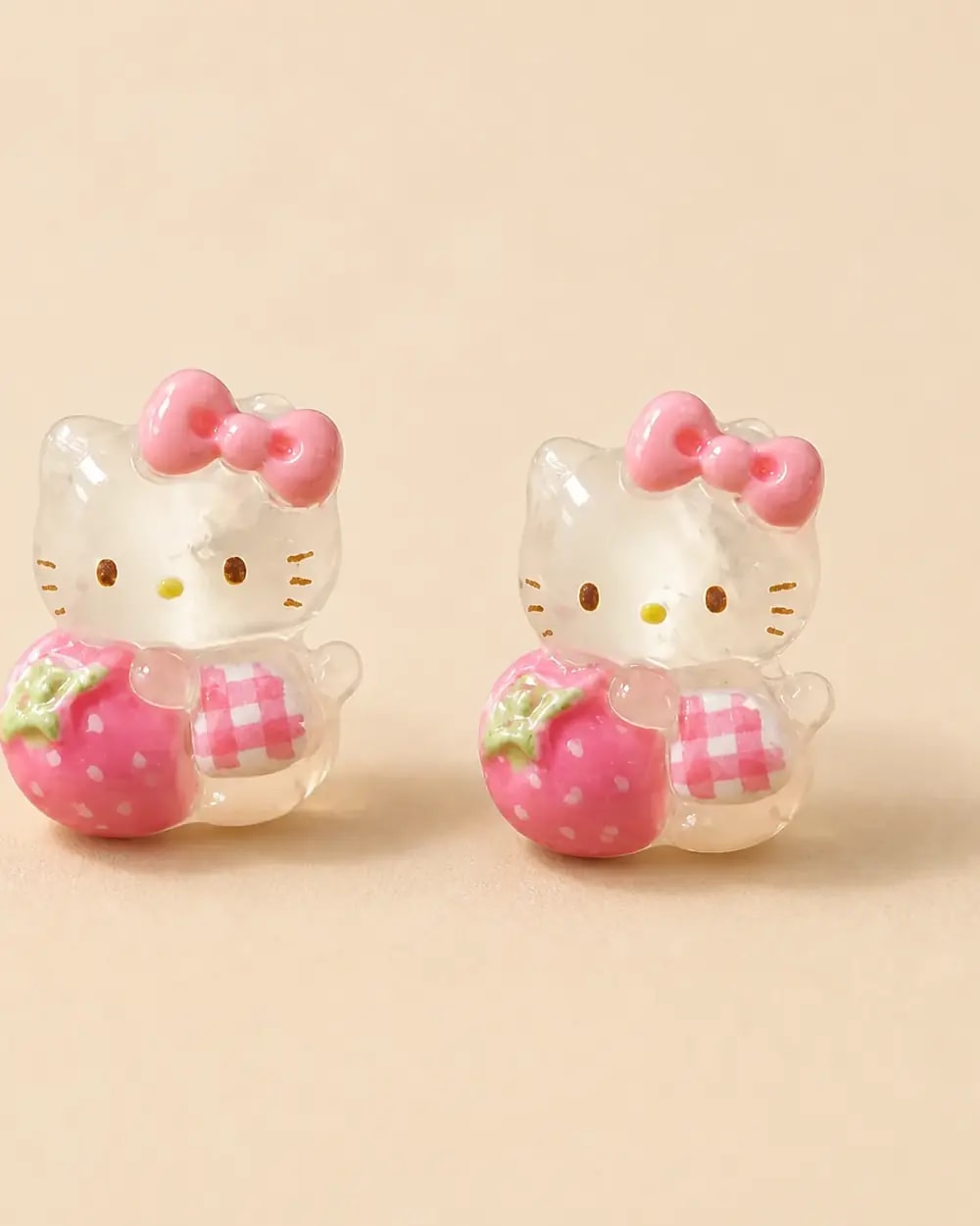Cherry Charm Kitty Studs