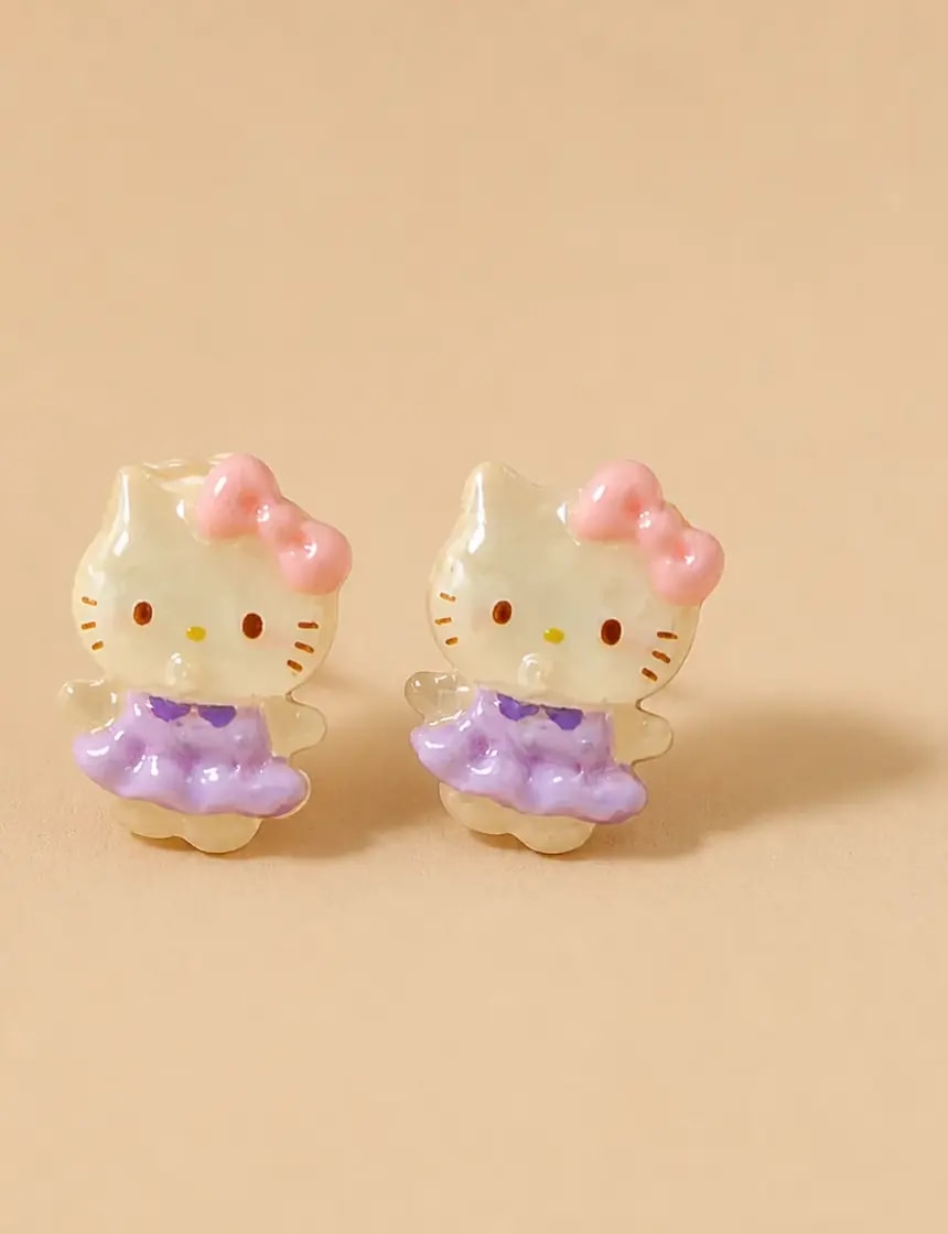 Lavender Twirl KittyStuds