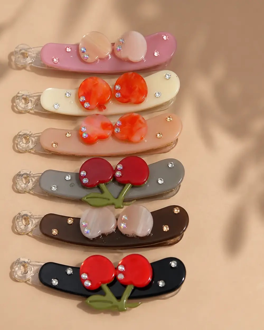 Cherry Spark Banana Hair Clip