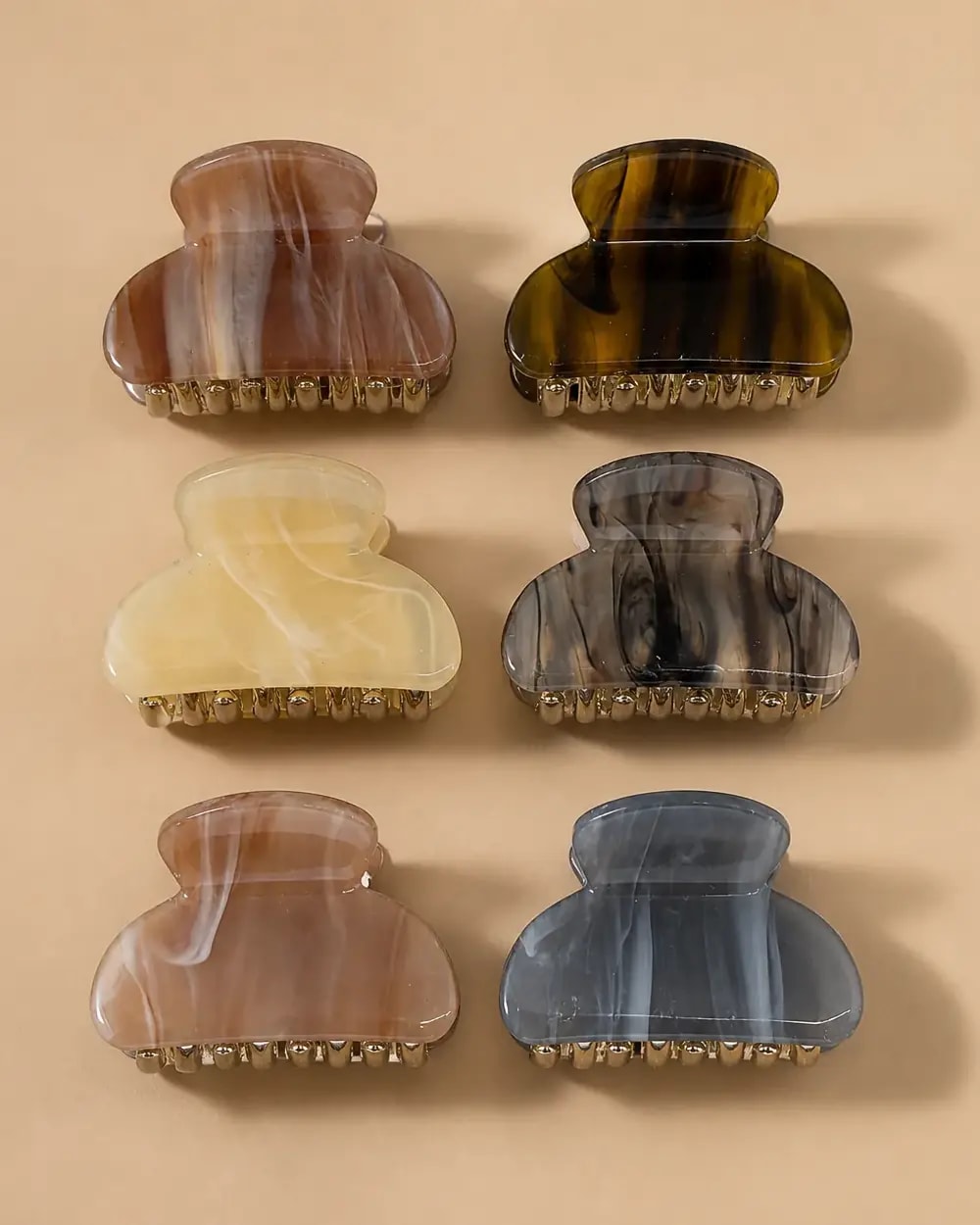 Marble Muse Hair Claw Clip