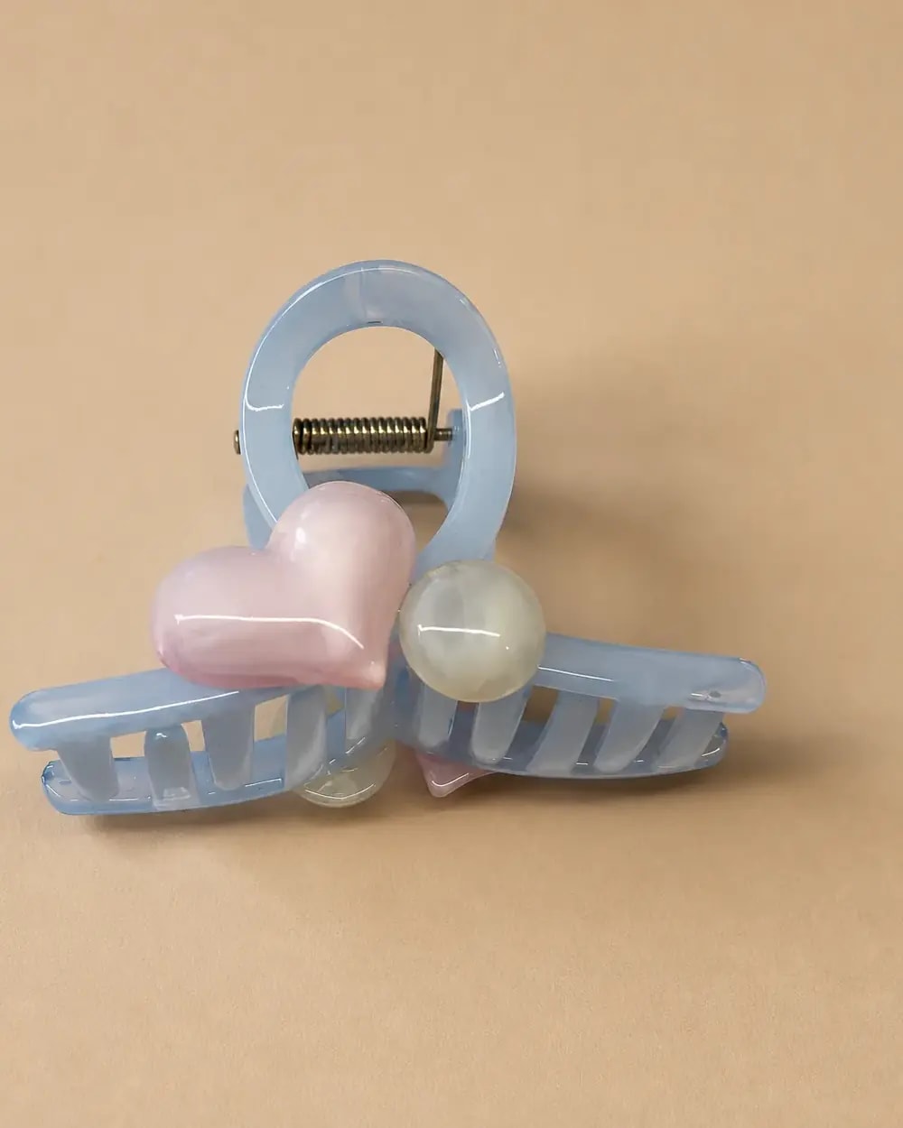 Pastel Heart Hair Claw Clip