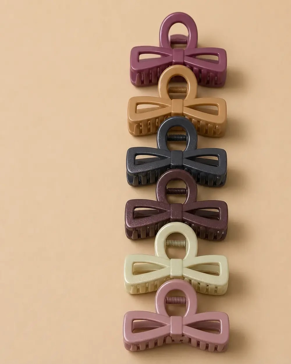 Open Bow Hair Claw Clips