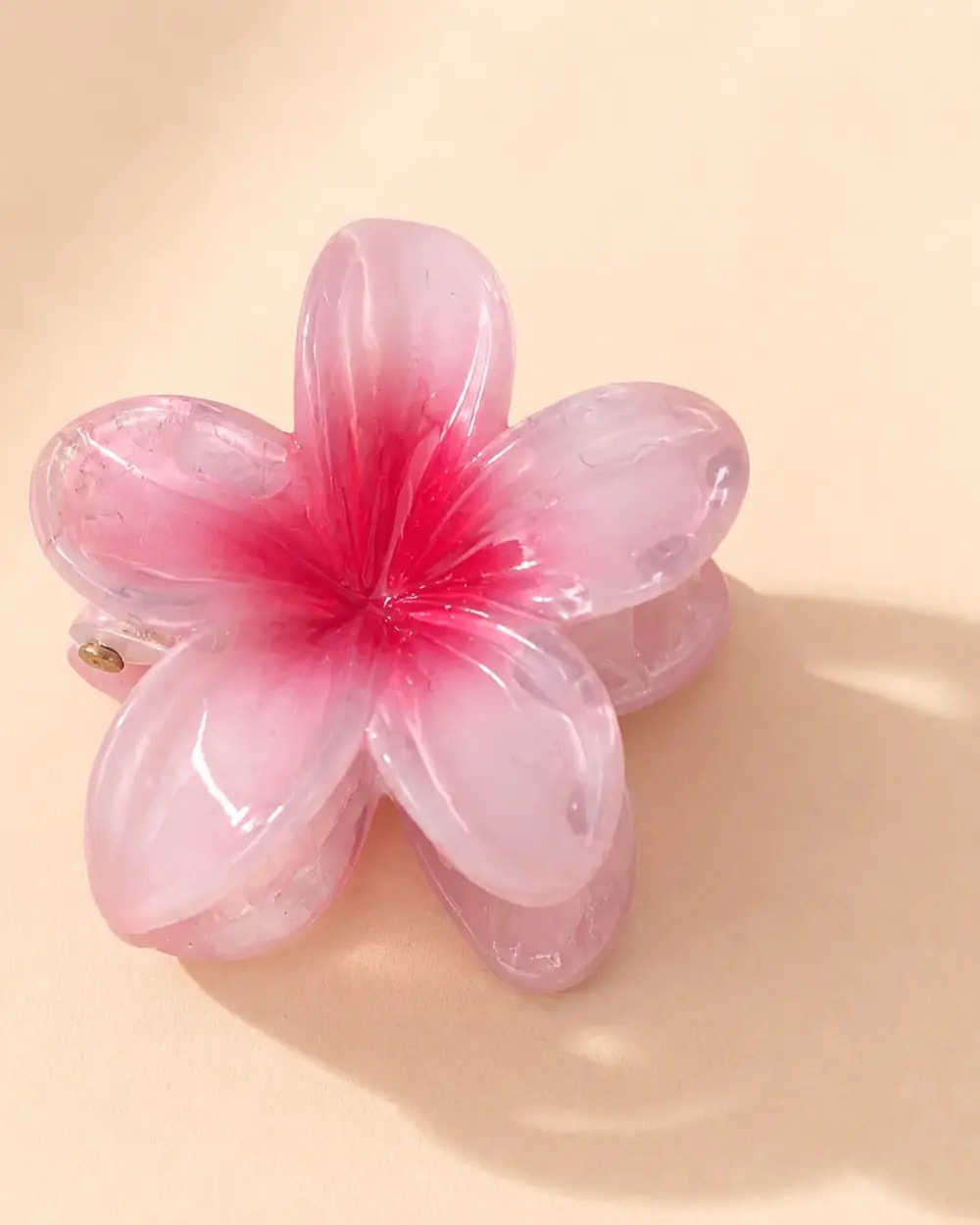 Blush Bloom Hair Claw Clip