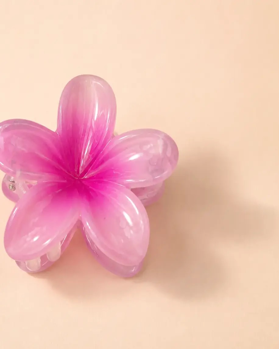 Blush Bloom Hair Claw Clip