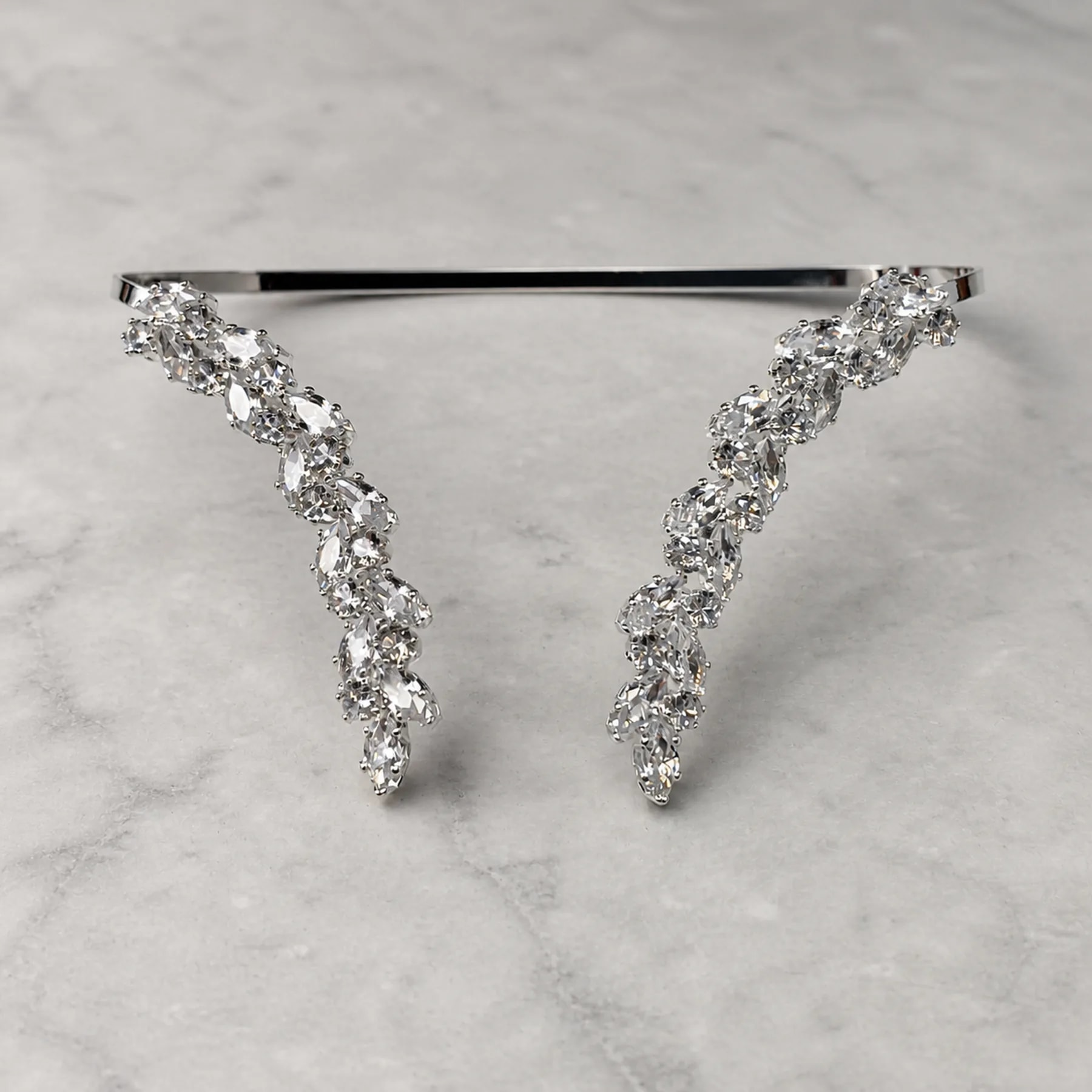Celestia V-Trail Crystal Hand Cuff