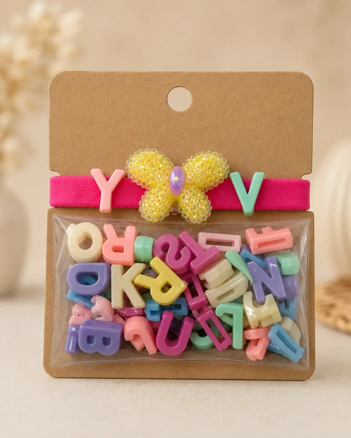 Handmade Creative DIY Alphabet Charm Bracelet Kit for Kids