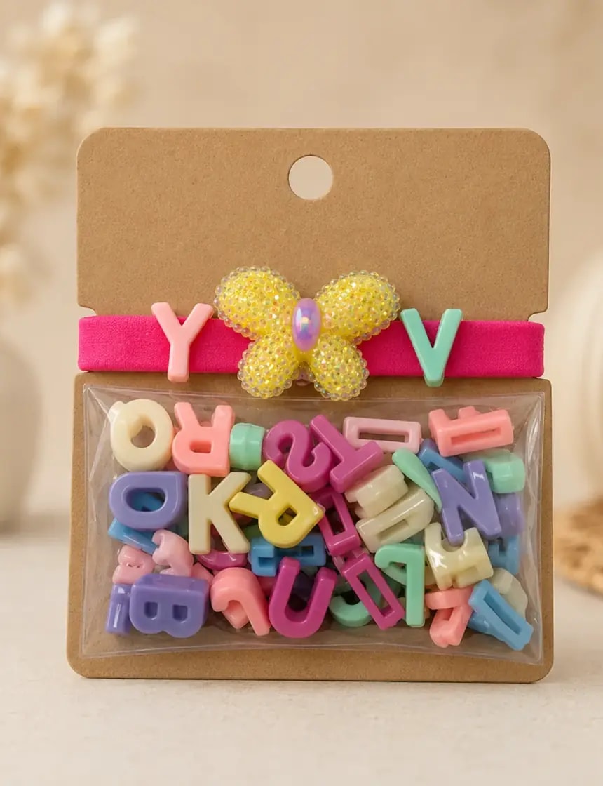 Handmade Creative DIY Alphabet Charm Bracelet Kit for Kids