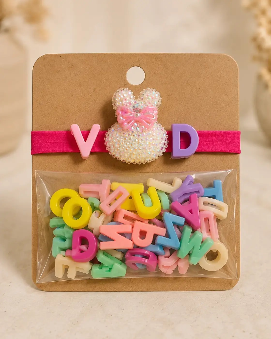 Handmade Creative DIY Alphabet Charm Bracelet Kit for Kids