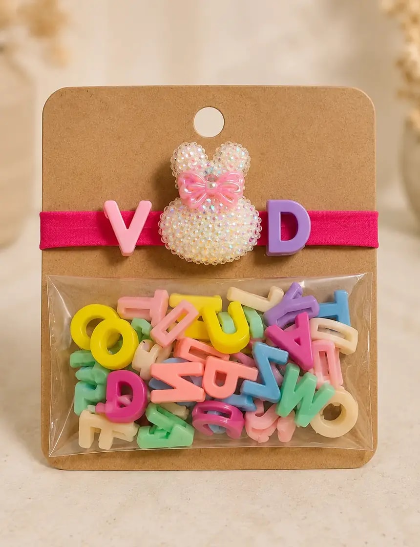 Handmade Creative DIY Alphabet Charm Bracelet Kit for Kids