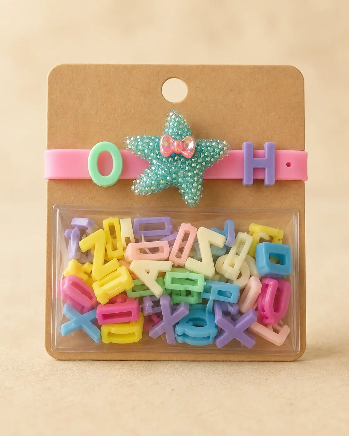 Handmade Creative DIY Alphabet Charm Bracelet Kit for Kids