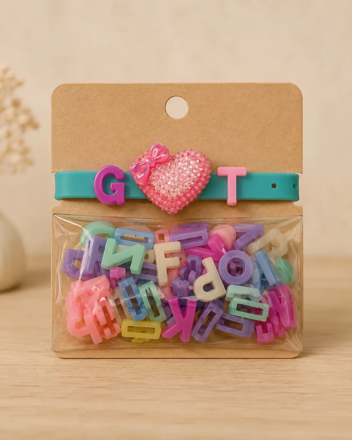Handmade Creative DIY Alphabet Charm Bracelet Kit for Kids