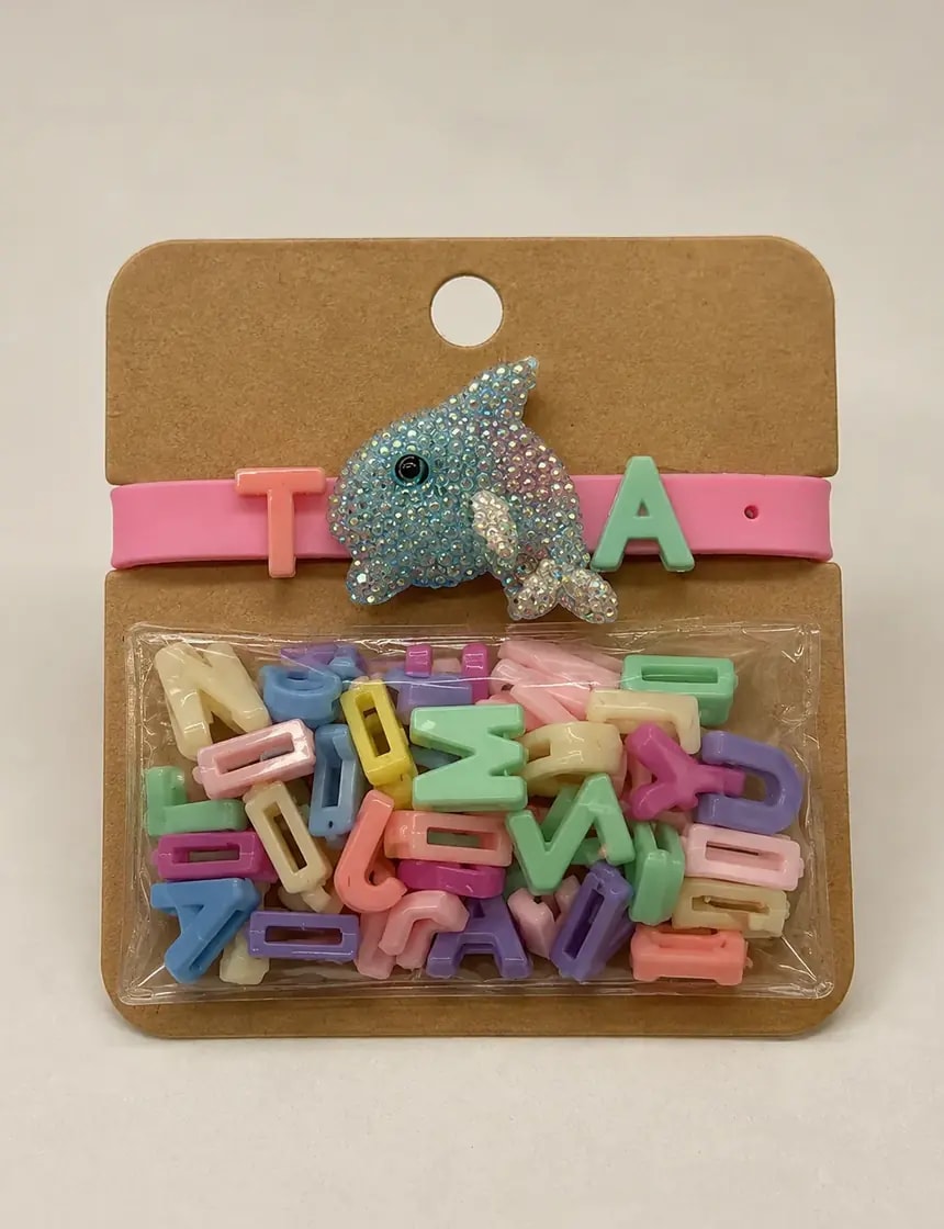 Handmade Creative DIY Alphabet Charm Bracelet Kit for Kids