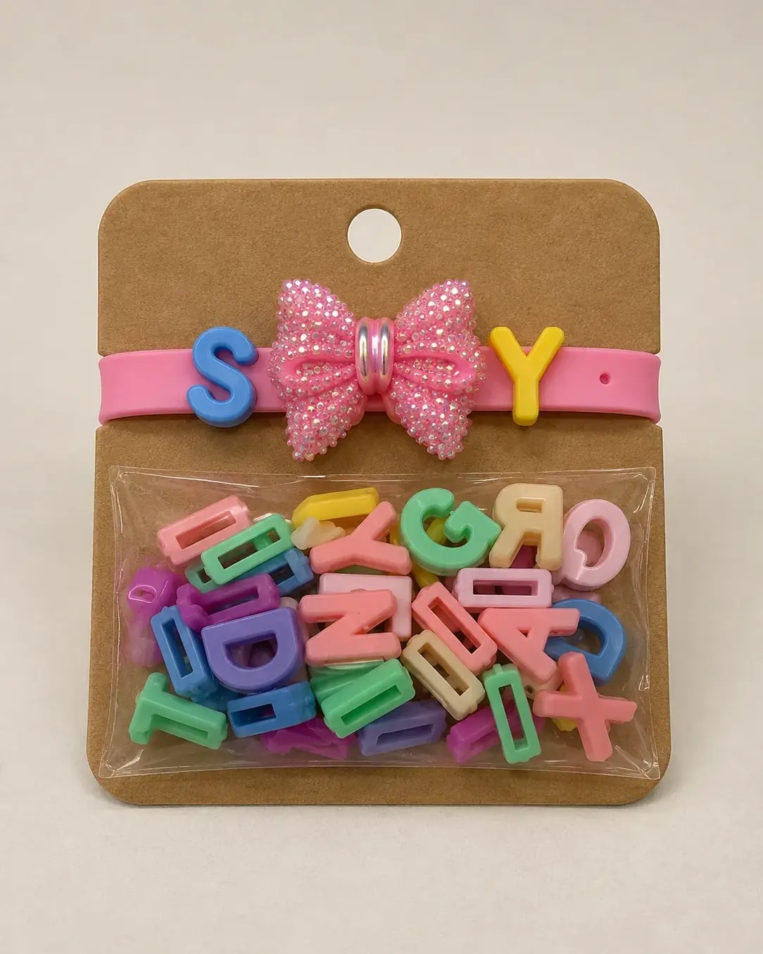 Handmade Creative DIY Alphabet Charm Bracelet Kit for Kids