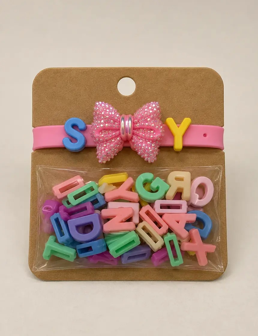Handmade Creative DIY Alphabet Charm Bracelet Kit for Kids