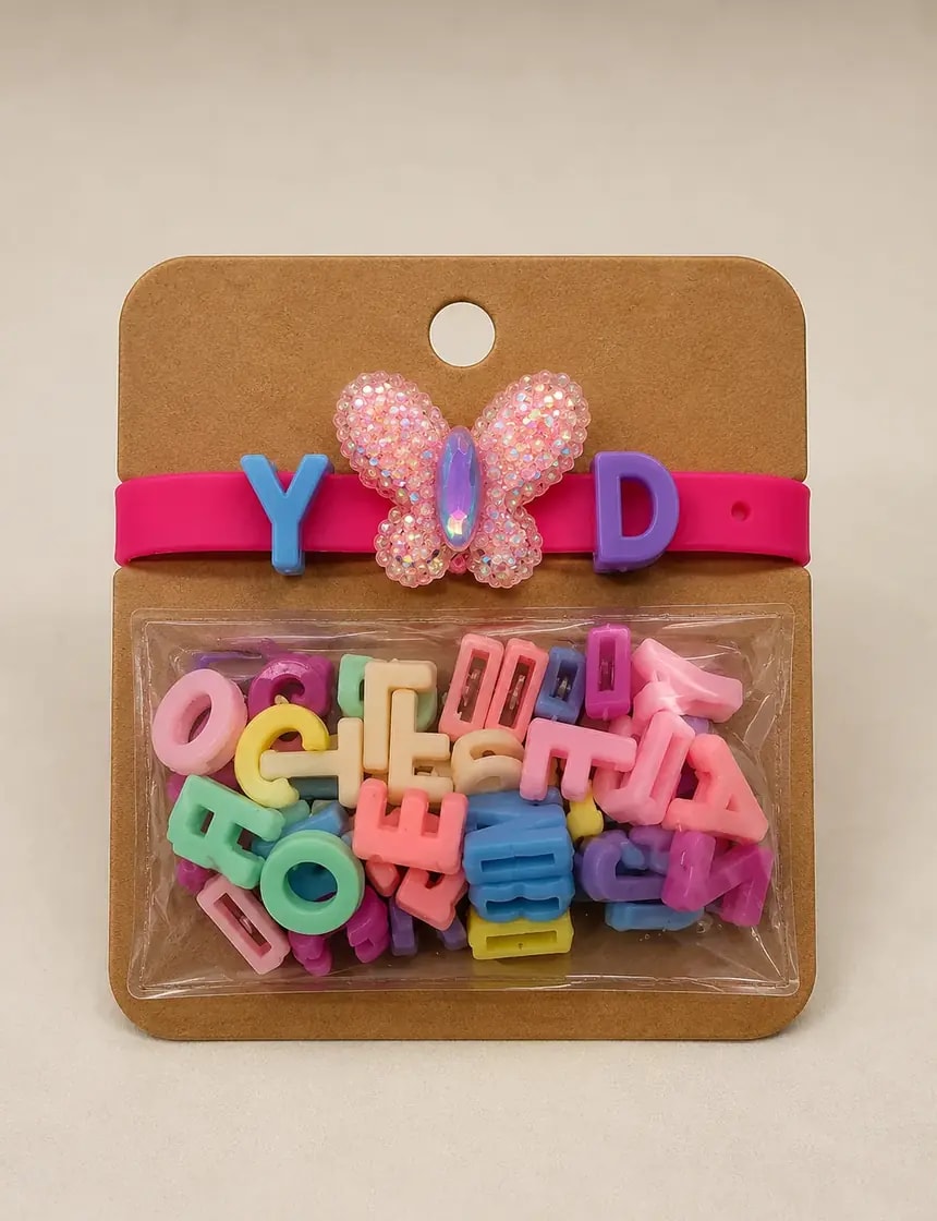 Handmade Creative DIY Alphabet Charm Bracelet Kit for Kids