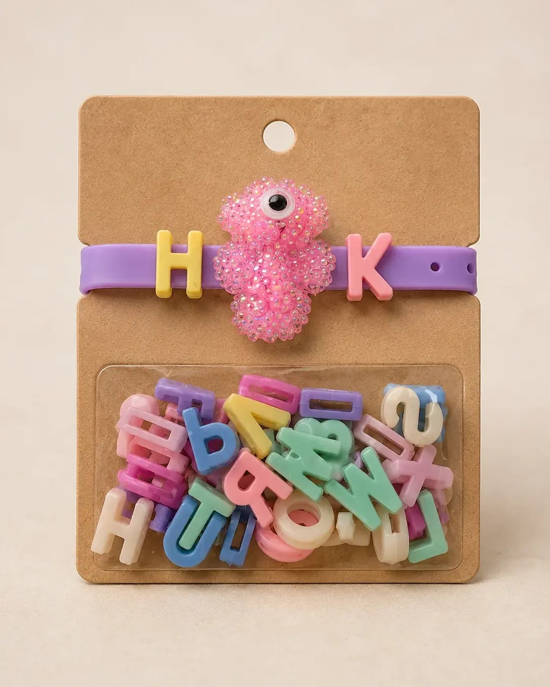 Handmade Creative DIY Alphabet Charm Bracelet Kit for Kids