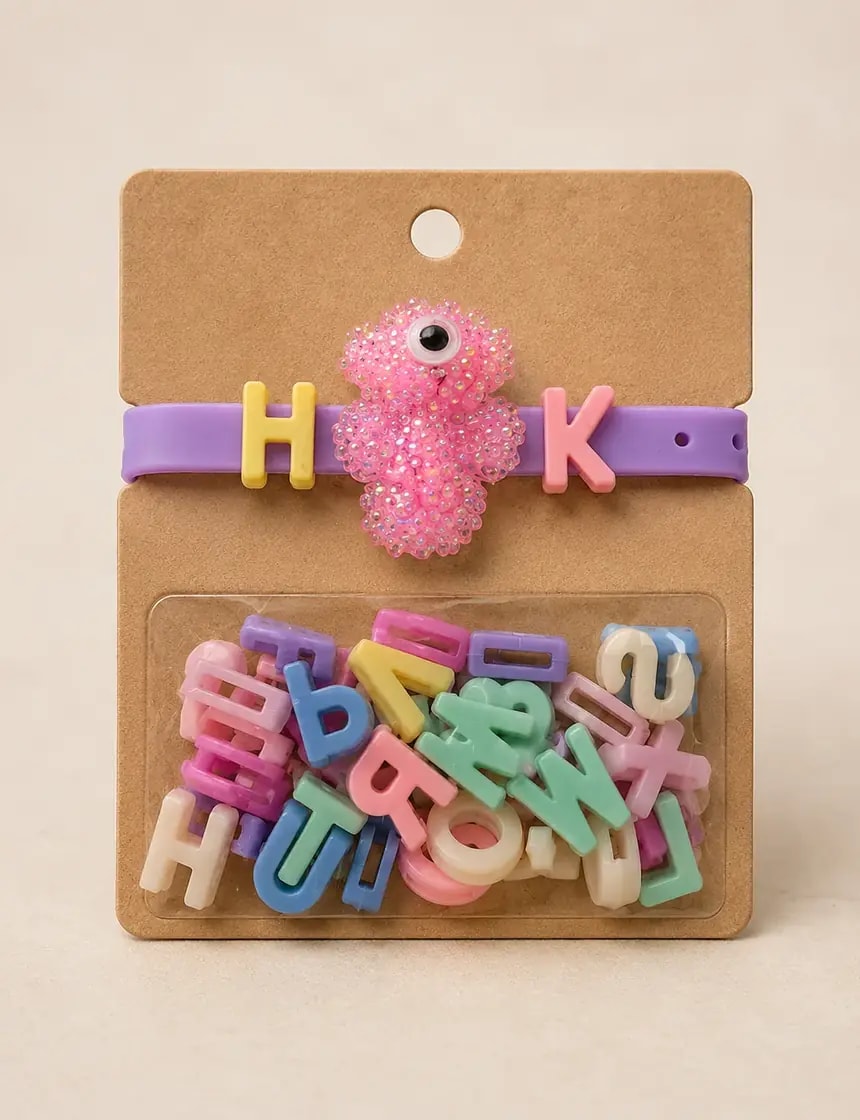 Handmade Creative DIY Alphabet Charm Bracelet Kit for Kids