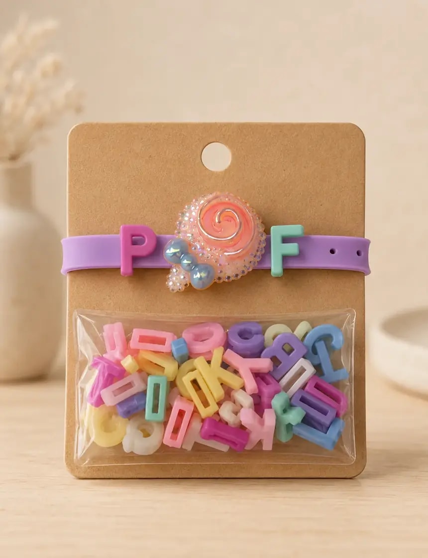 Handmade Creative DIY Alphabet Charm Bracelet Kit for Kids