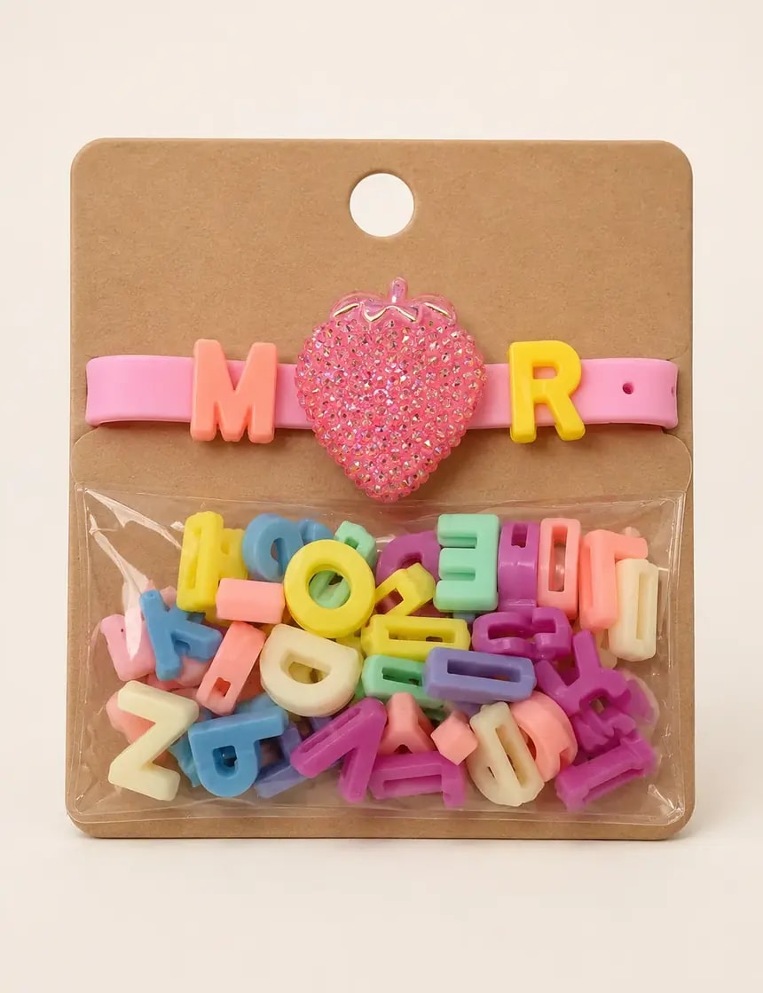 Handmade Creative DIY Alphabet Charm Bracelet Kit for Kids