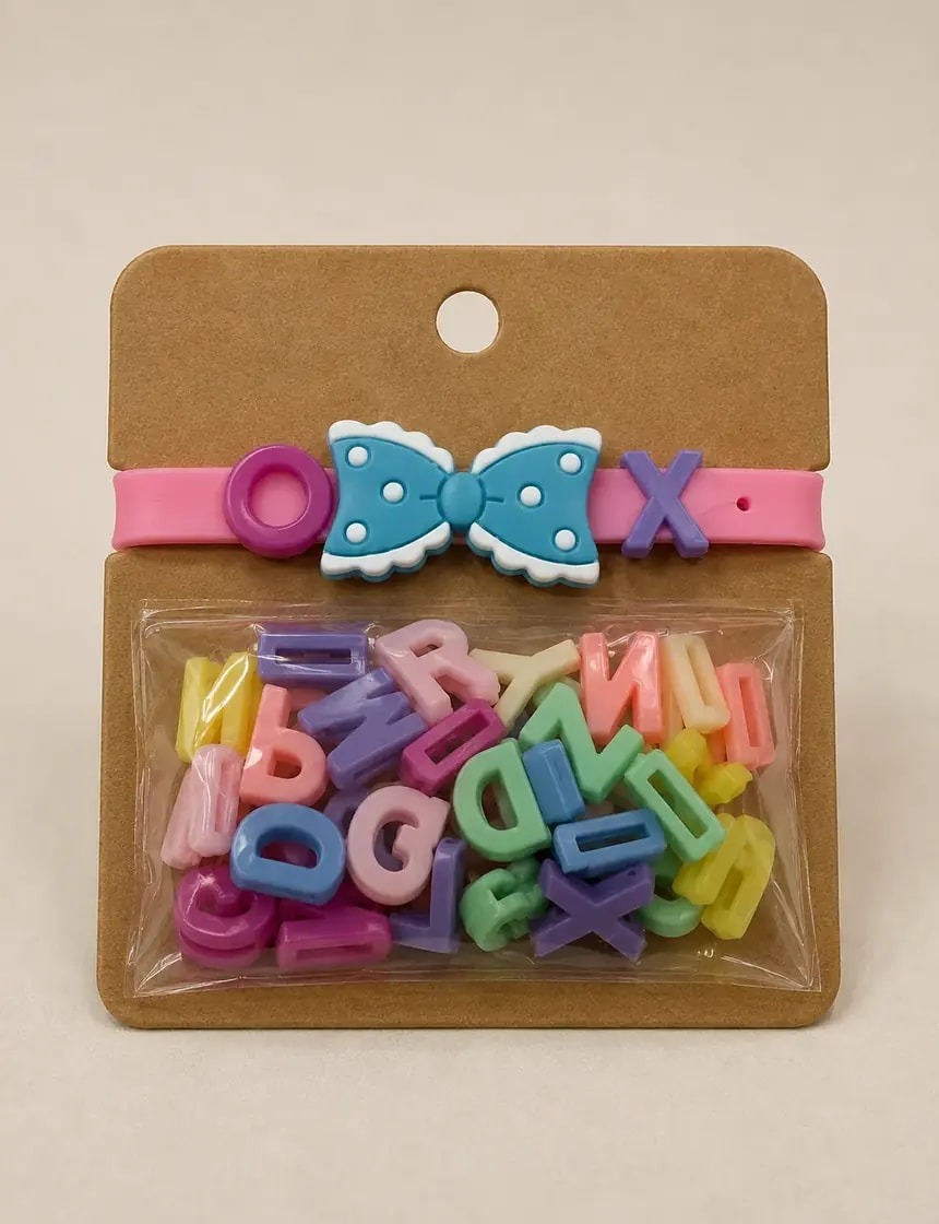 Handmade Creative DIY Alphabet Charm Bracelet Kit for Kids