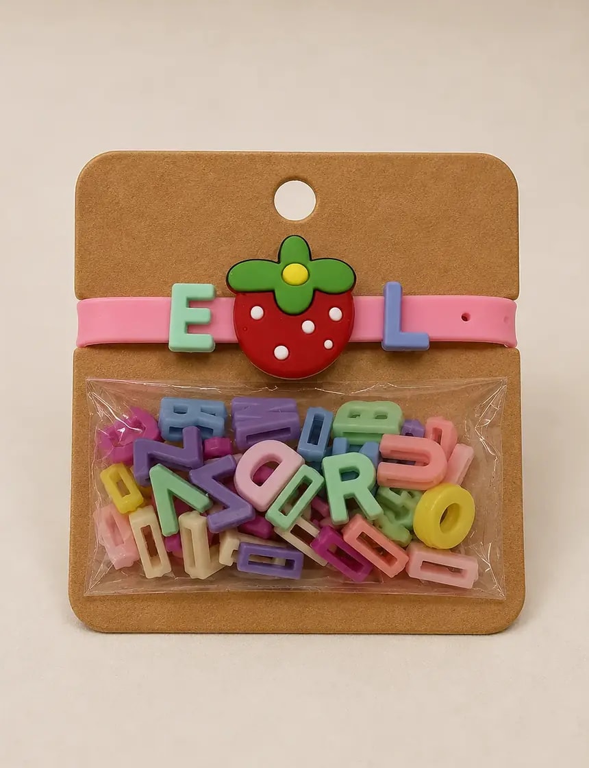 Handmade Creative DIY Alphabet Charm Bracelet Kit for Kids