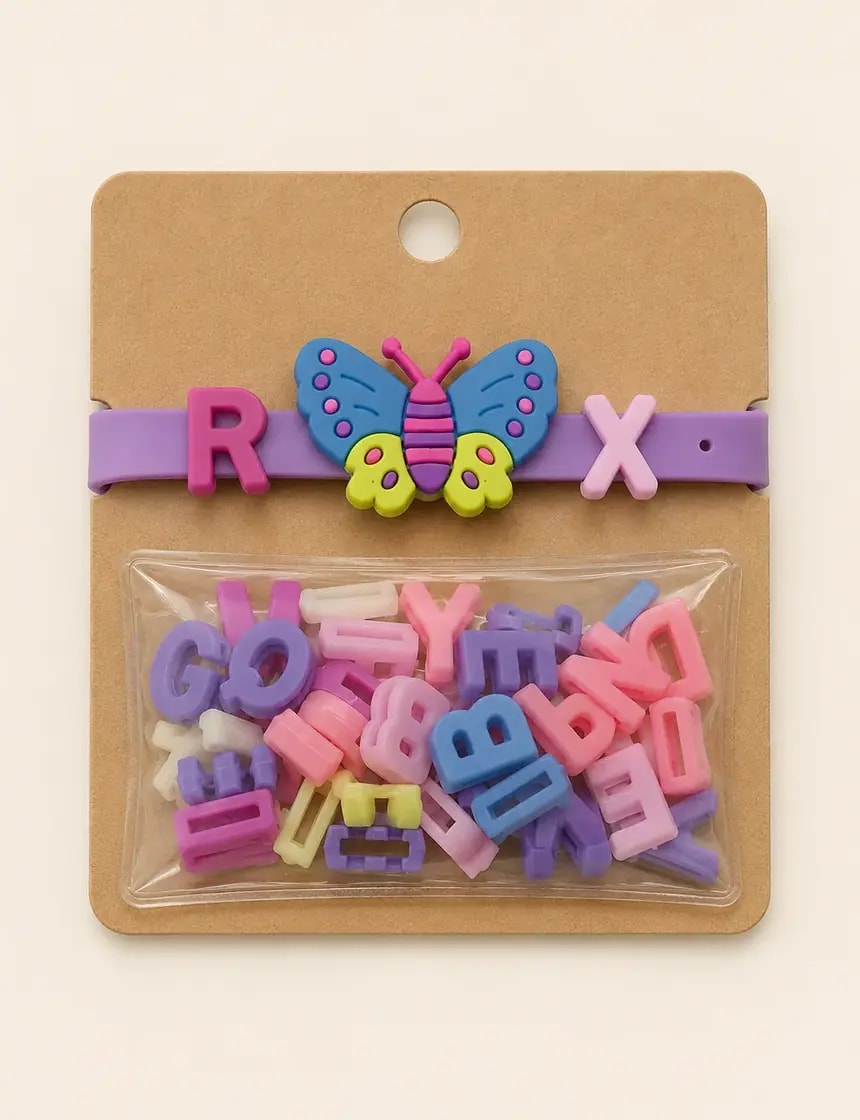 Handmade Creative DIY Alphabet Charm Bracelet Kit for Kids