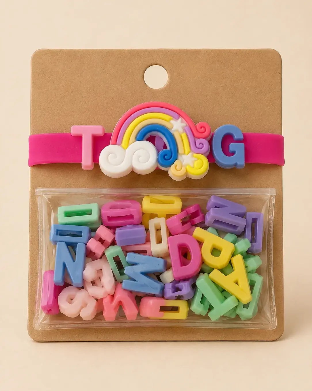 Handmade Creative DIY Alphabet Charm Bracelet Kit for Kids