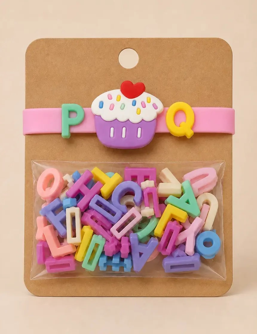 Handmade Creative DIY Alphabet Charm Bracelet Kit for Kids