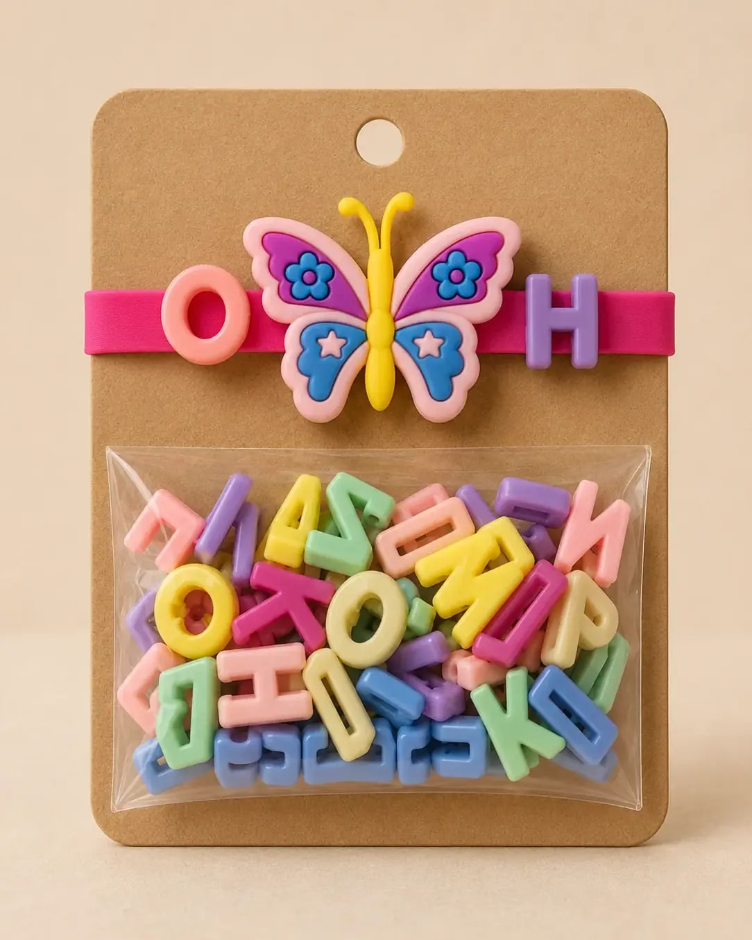 Handmade Creative DIY Alphabet Charm Bracelet Kit for Kids