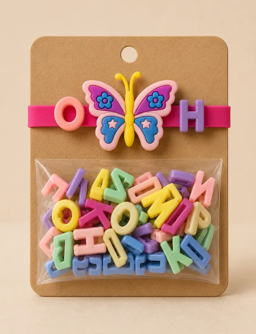 Handmade Creative DIY Alphabet Charm Bracelet Kit for Kids
